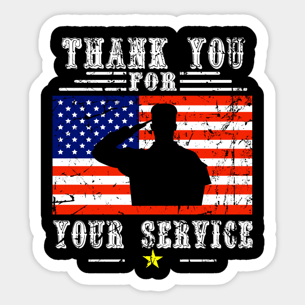 veterans day thank you for your service Sticker by Barnard